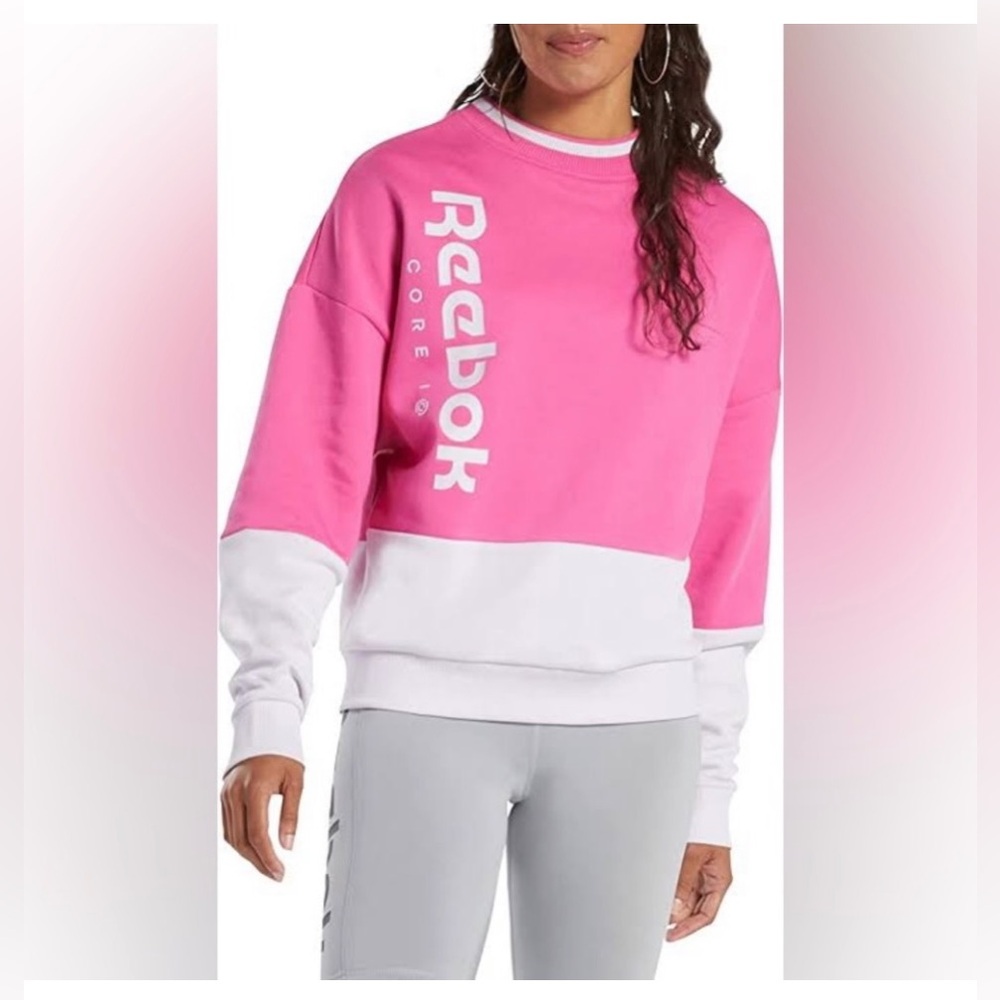 NWT Reebok women AM Logo Color B Sweatshirt